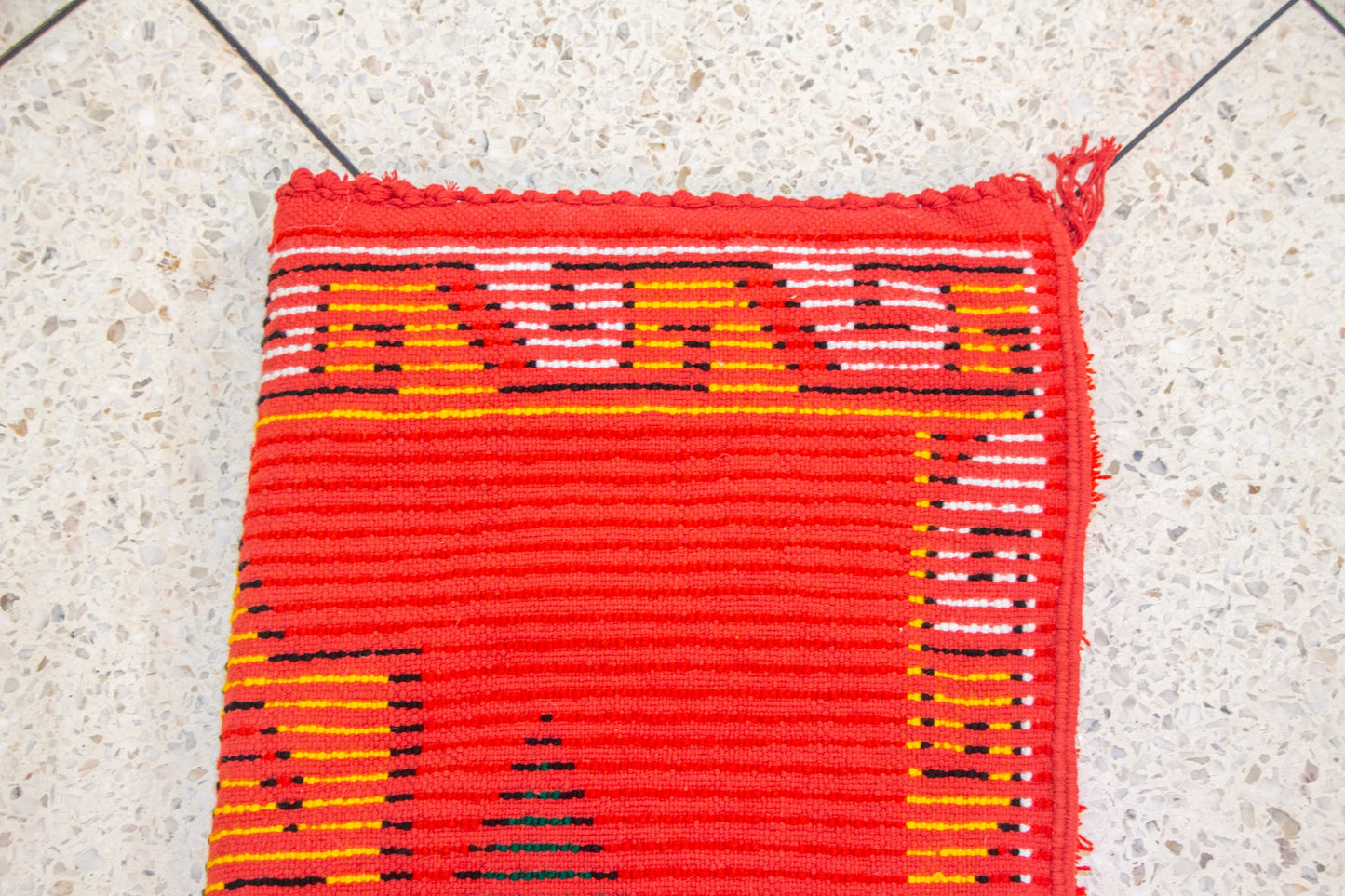 Kubba Aït Zayane Rug — Ceremonial Red & Saffron