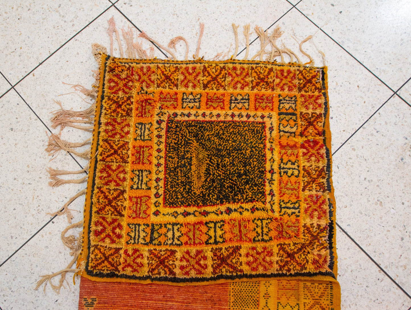 Galaouia Shrine Medallion Carpet — Ember & Gold
