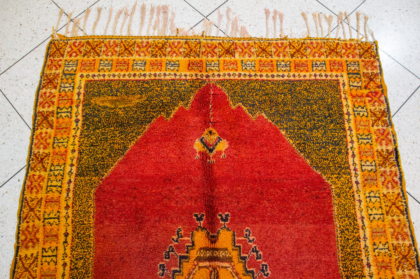 Galaouia Shrine Medallion Carpet — Ember & Gold
