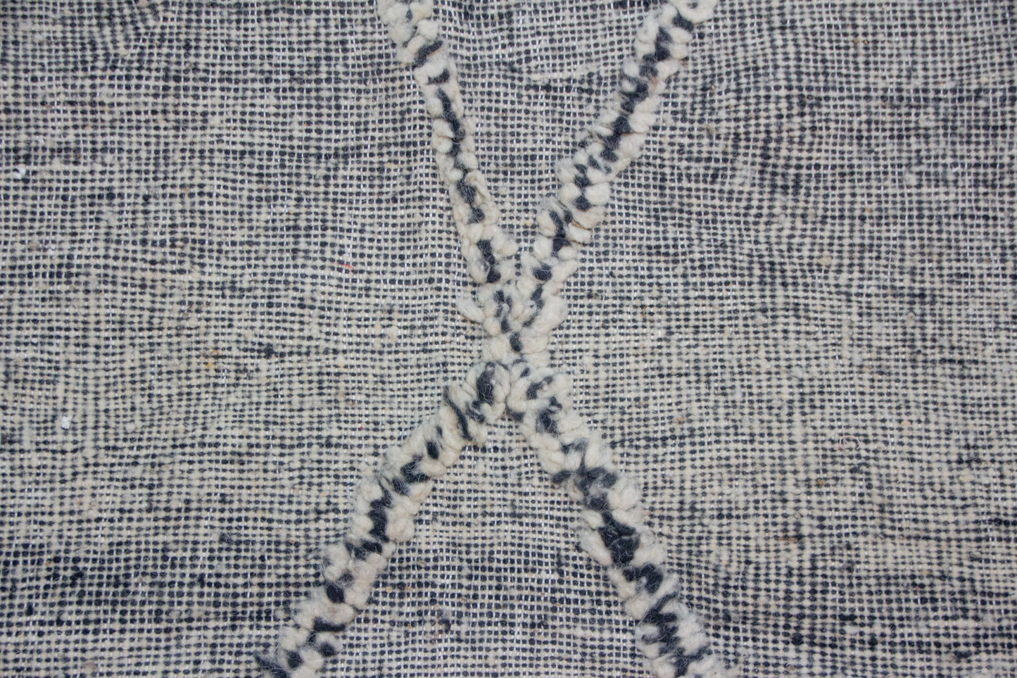 Zanafi Boujaad Kilim — Heathered Ink Diamond Lattice