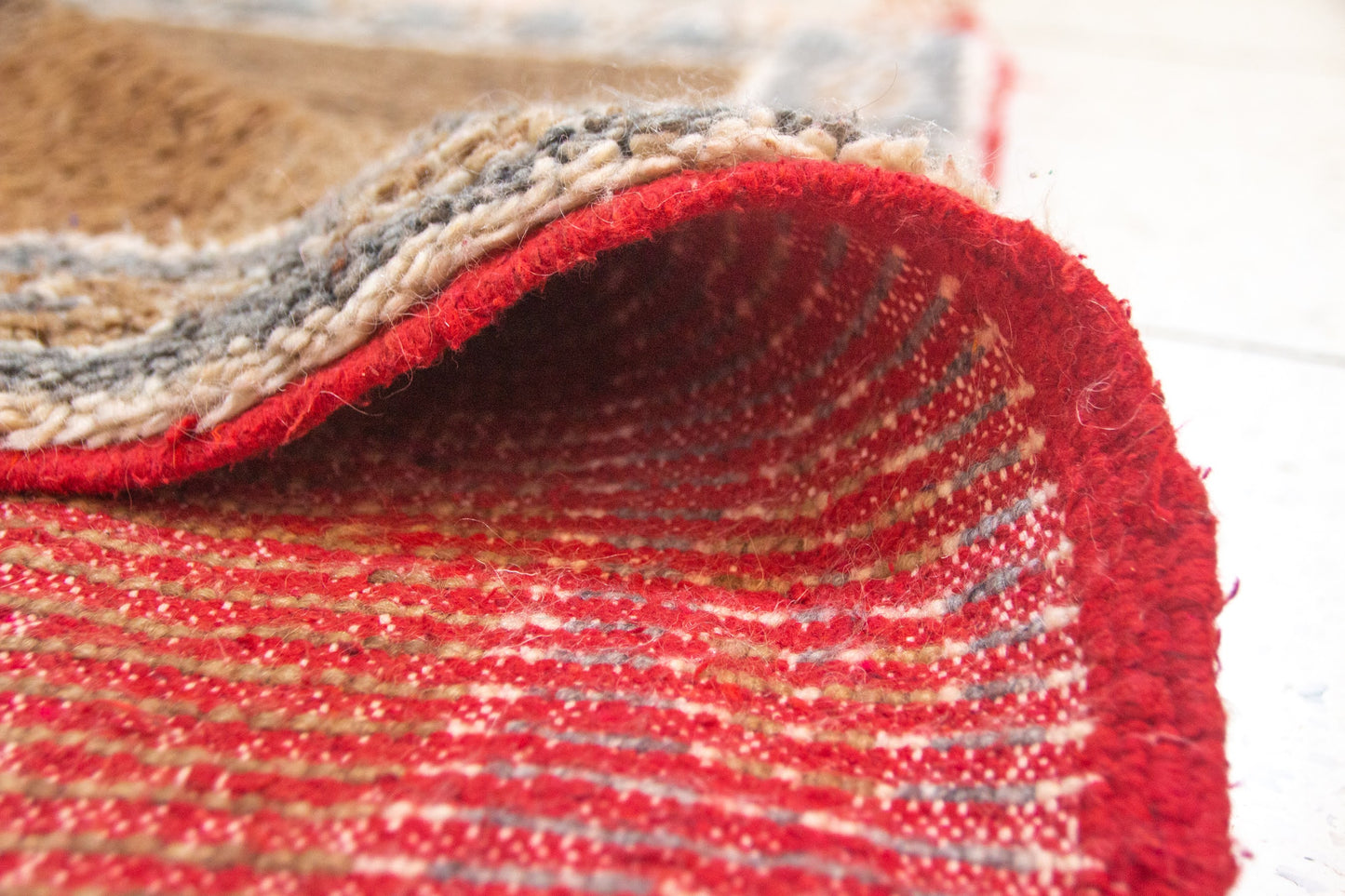 Aït Zayane Star Medallion — Wool in Earth and Indigo