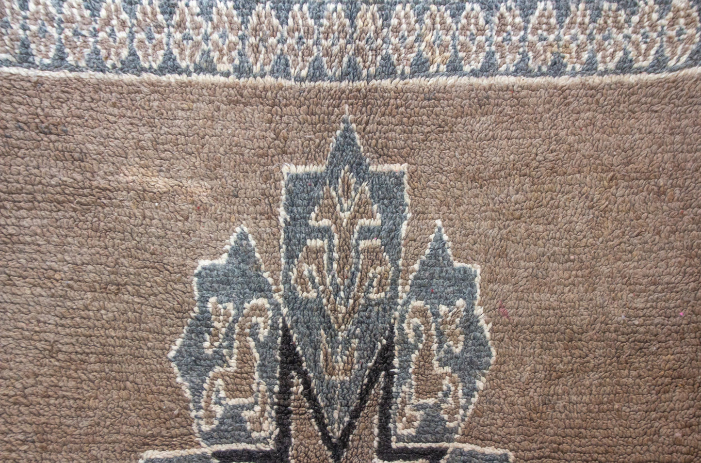 Aït Zayane Star Medallion — Wool in Earth and Indigo