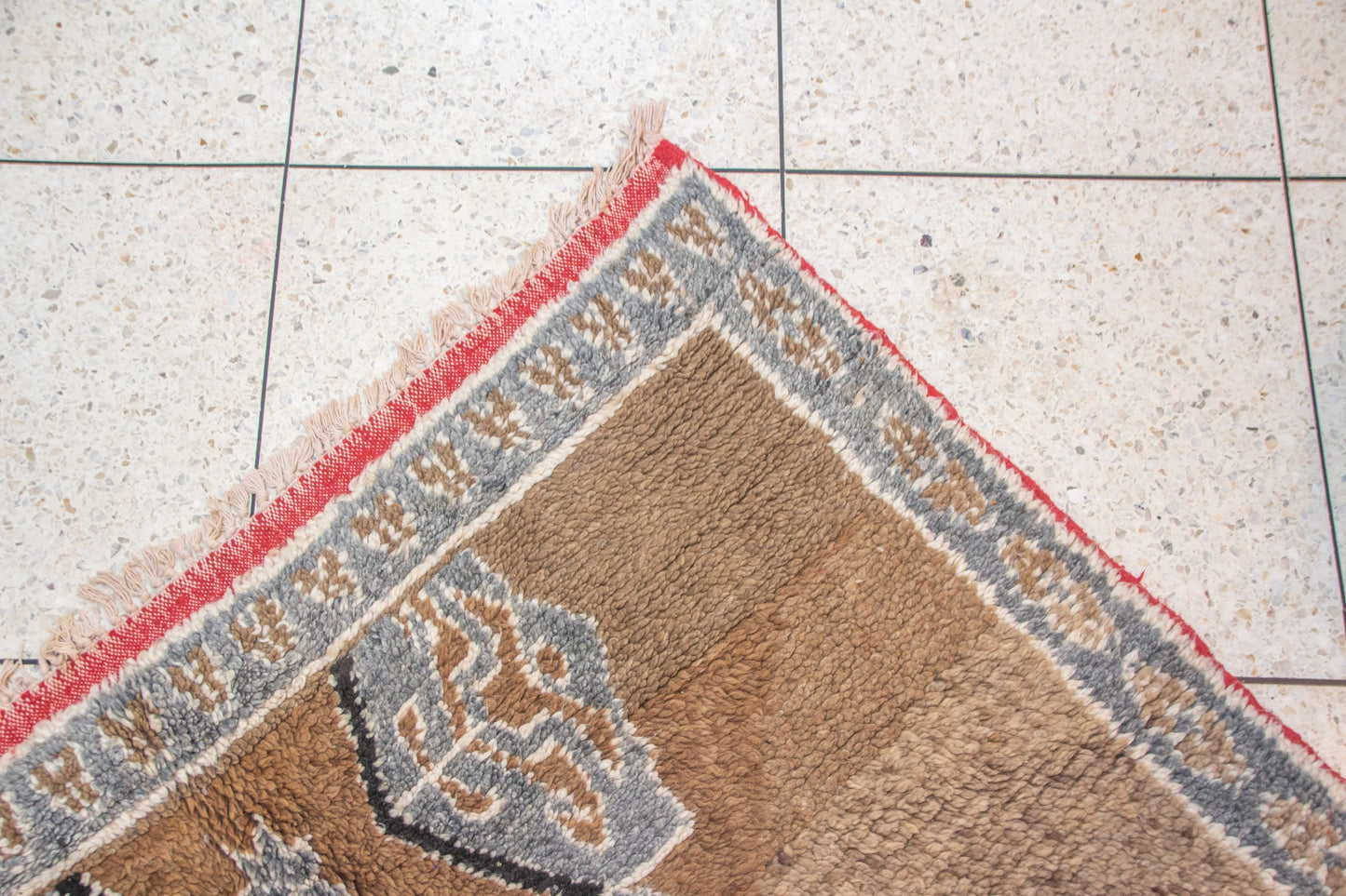 Aït Zayane Star Medallion — Wool in Earth and Indigo