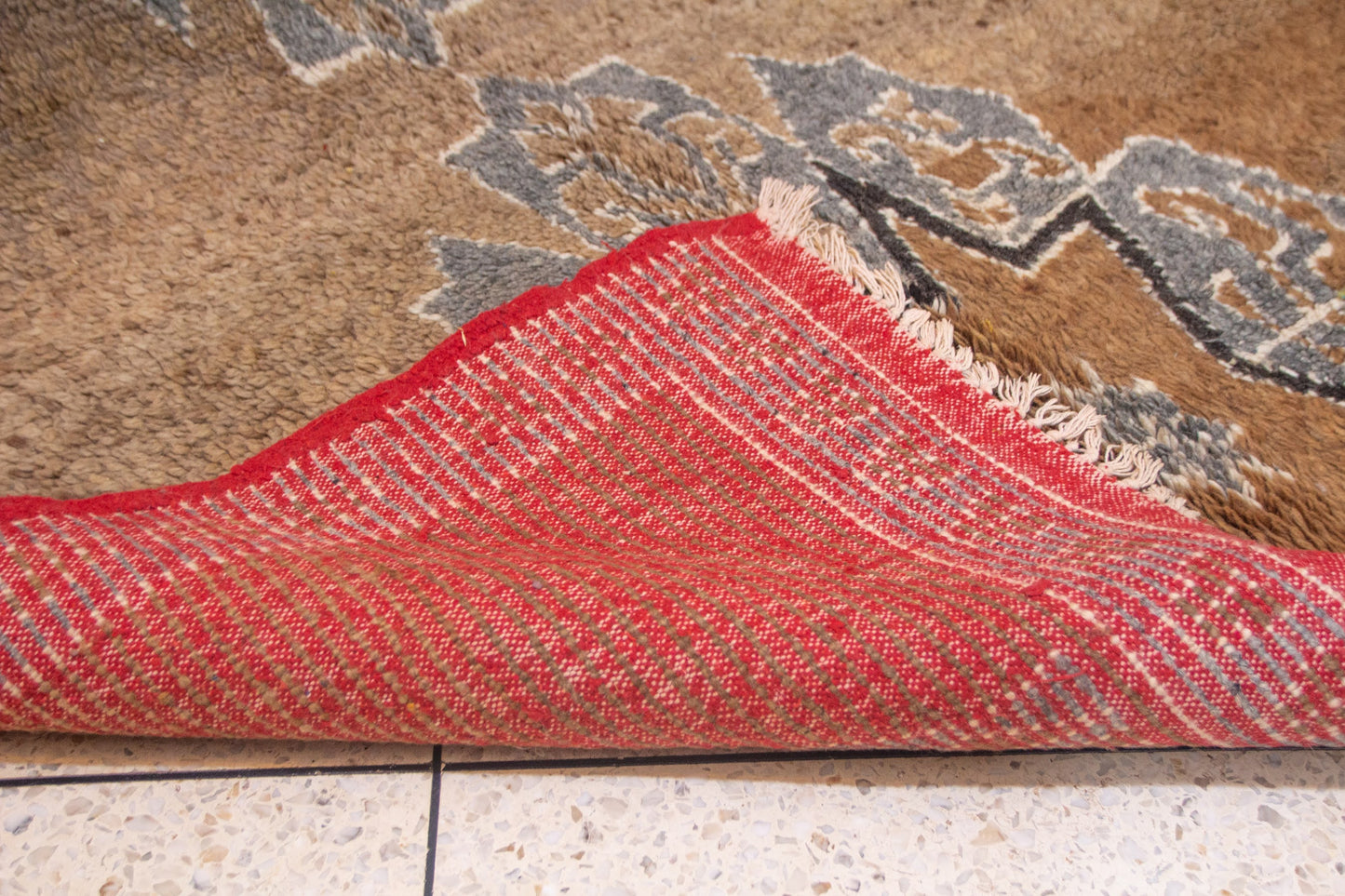 Aït Zayane Star Medallion — Wool in Earth and Indigo