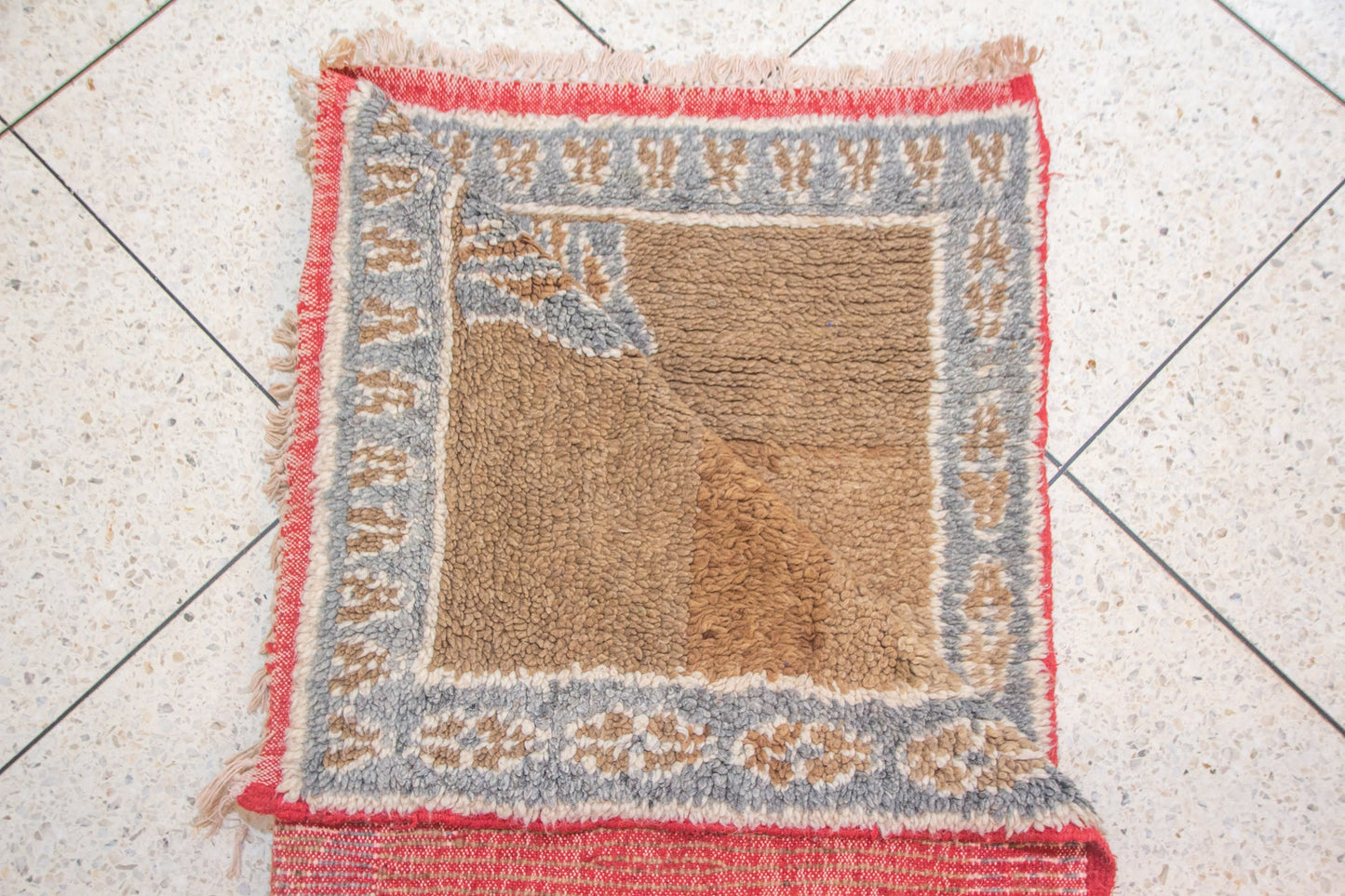 Aït Zayane Star Medallion — Wool in Earth and Indigo