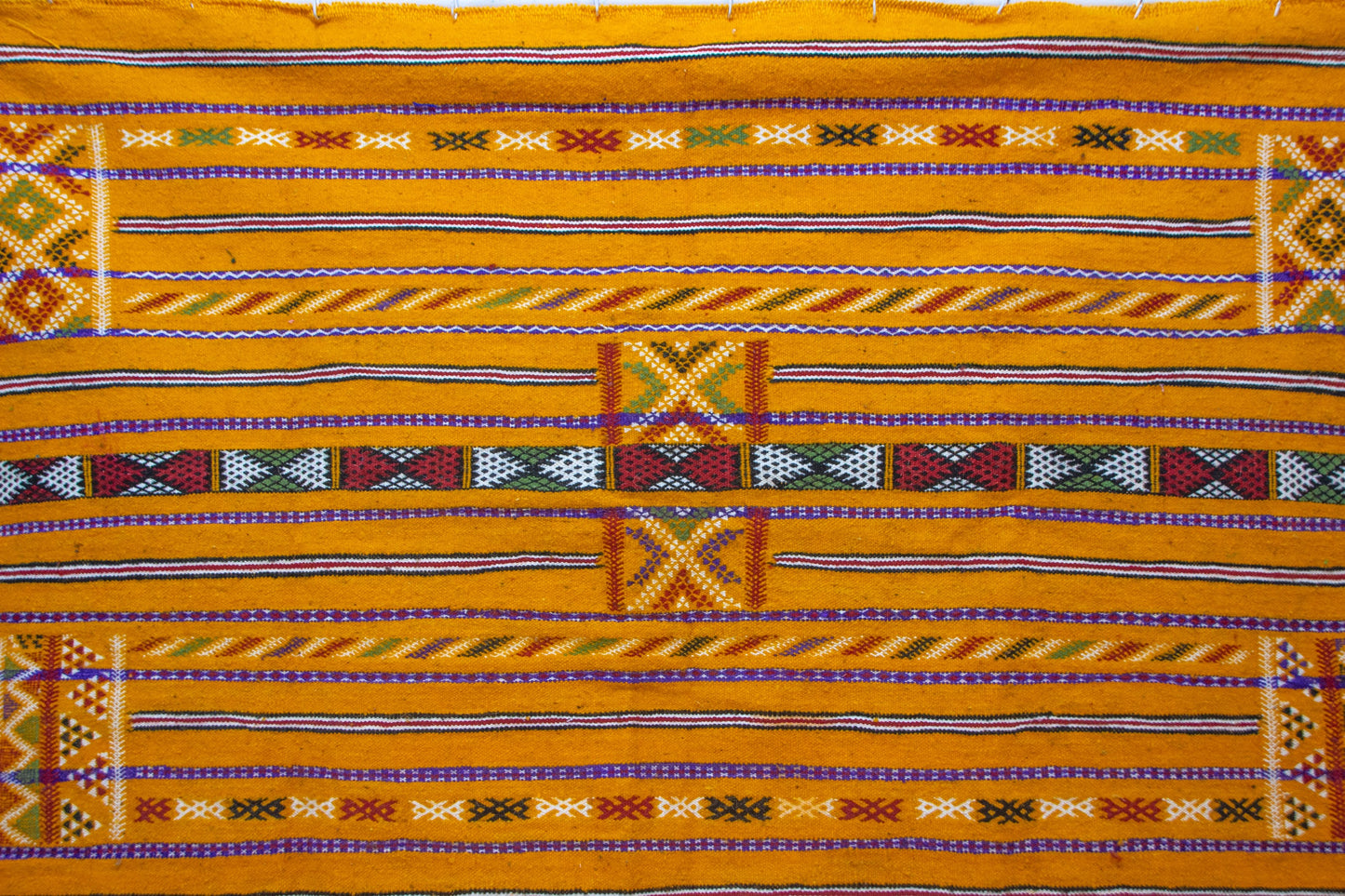 Zemmour Kilim – Saffron Horizon in Flatweave Wool