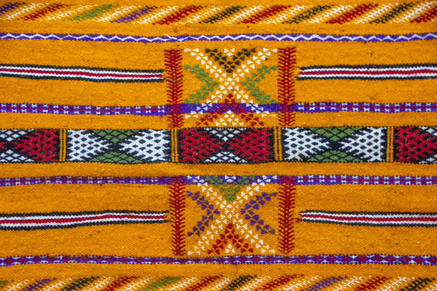 Zemmour Kilim – Saffron Horizon in Flatweave Wool