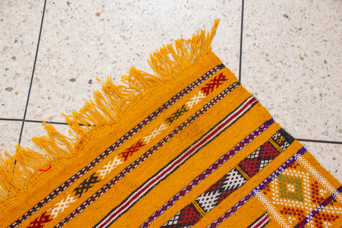 Zemmour Kilim – Saffron Horizon in Flatweave Wool