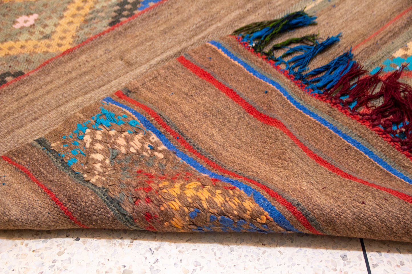 Boujaad Tribal Bands Kilim
