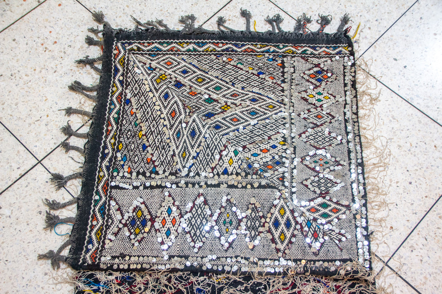 Celestial Diamond Tapestry – Beni Mguild Vintage Masterpiece