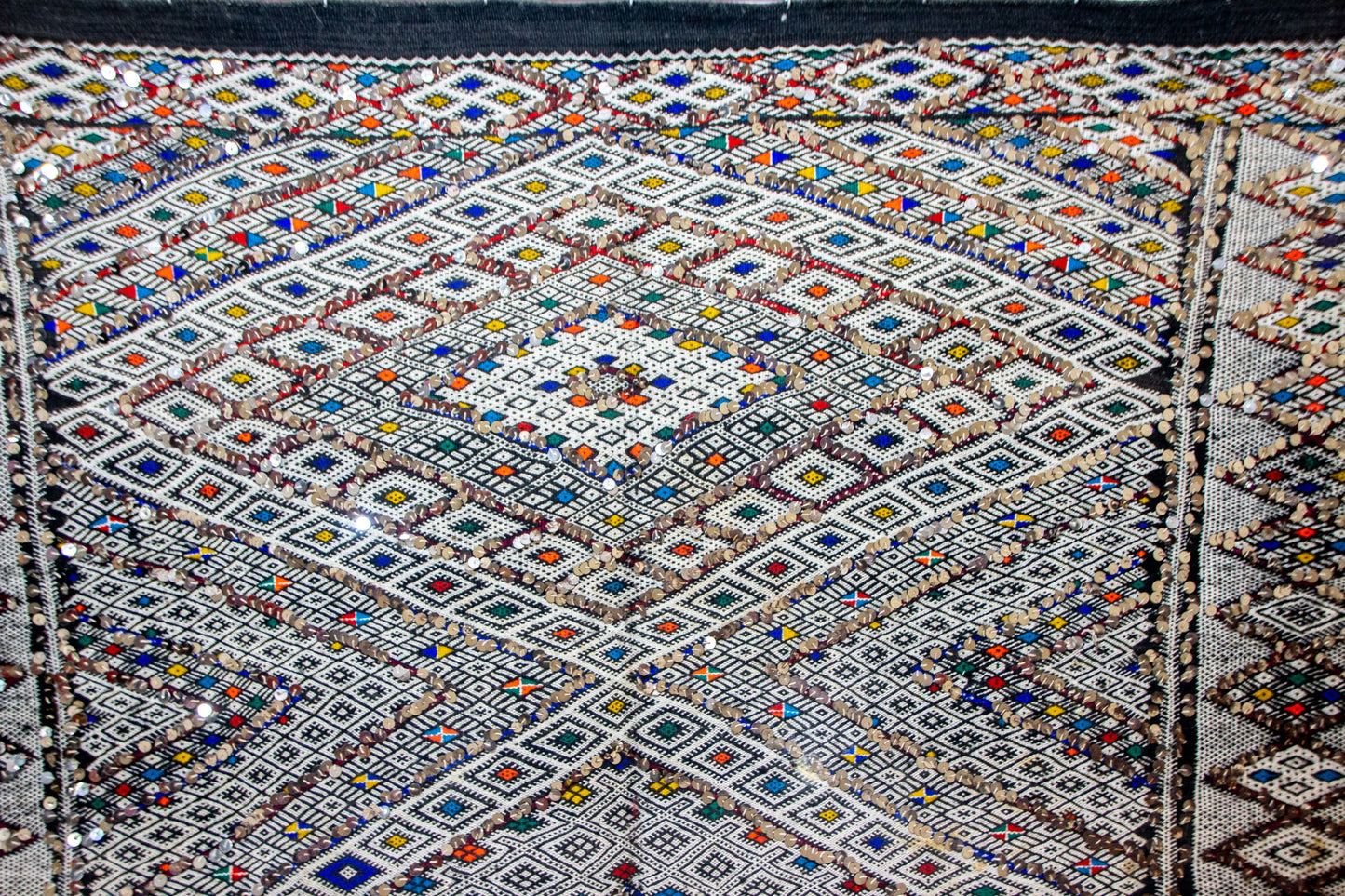 Celestial Diamond Tapestry – Beni Mguild Vintage Masterpiece