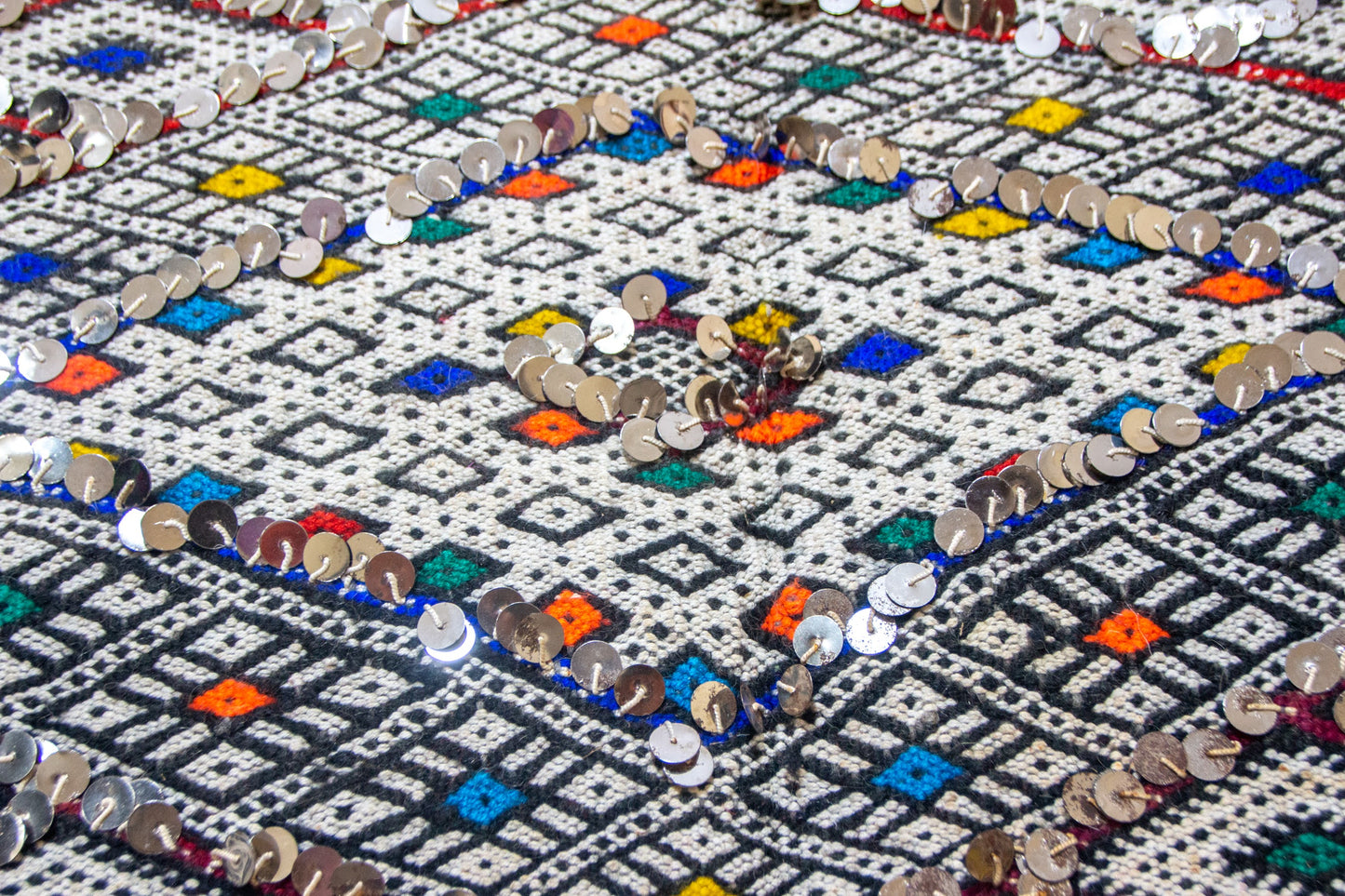 Celestial Diamond Tapestry – Beni Mguild Vintage Masterpiece