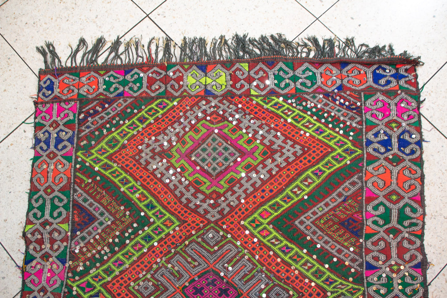 Beni Mguild Henbel Kilim — Zigzag Constellations