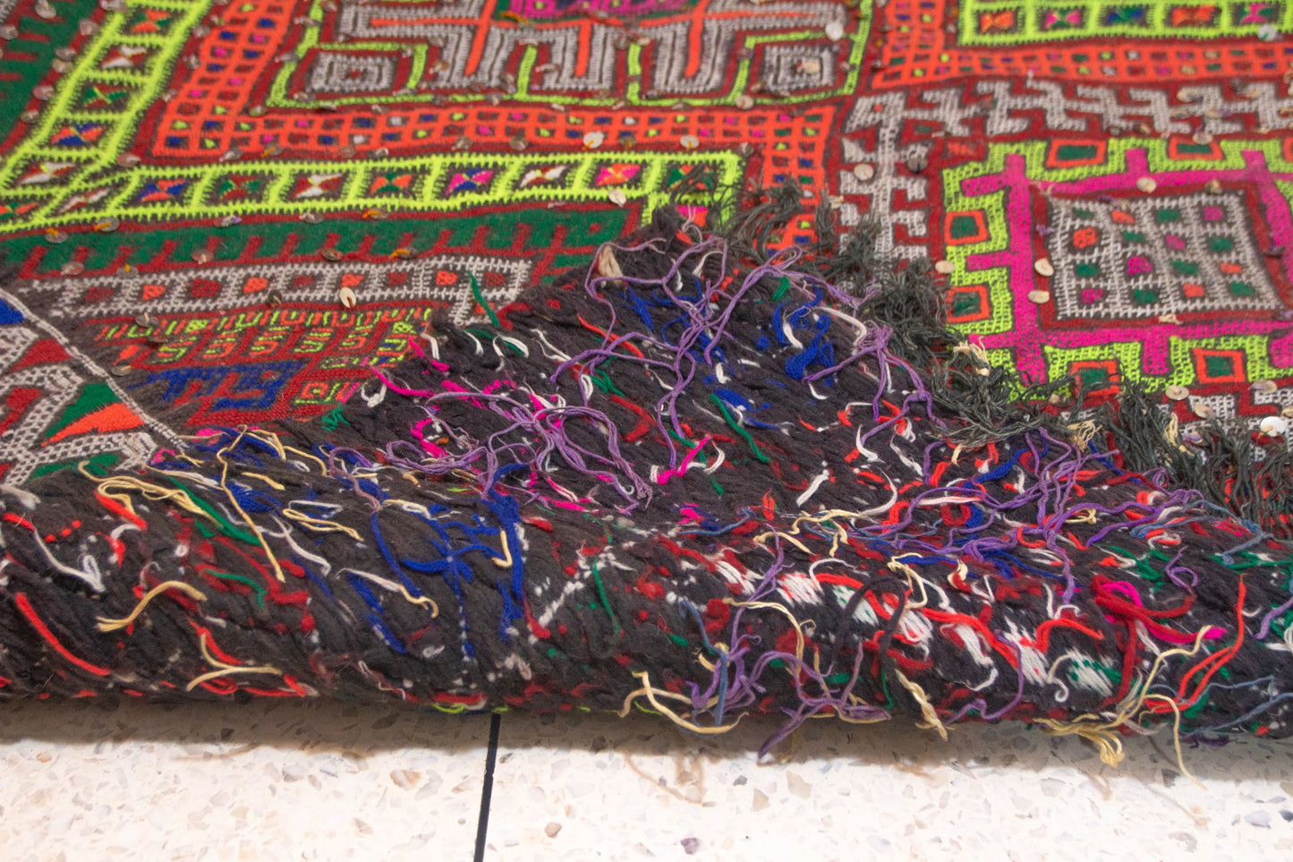 Beni Mguild Henbel Kilim — Zigzag Constellations