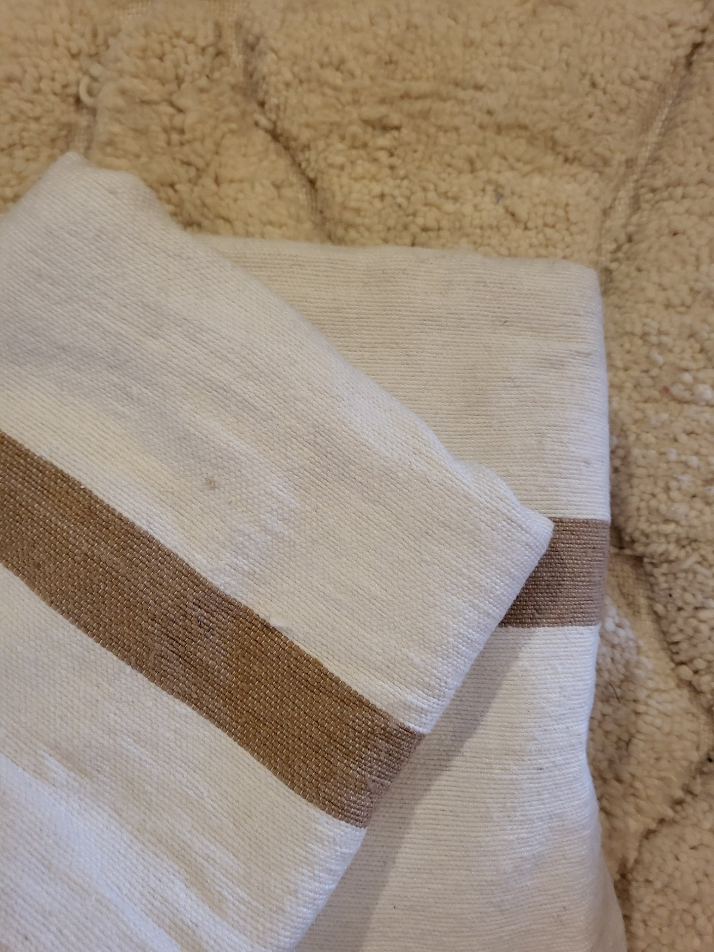Safi Loom Set — Sand Stripes on Ivory