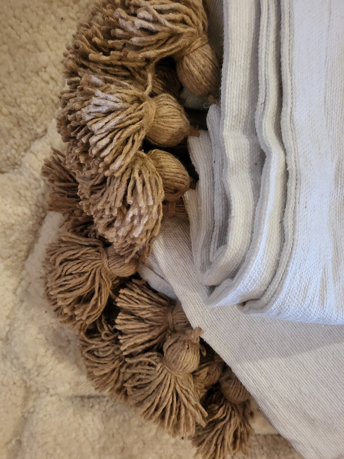 Safi Loom Set — Sand Stripes on Ivory