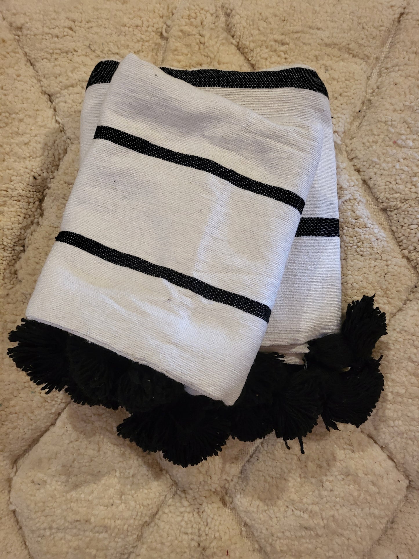 Safi Loom Set — Ink Stripes on Ivory