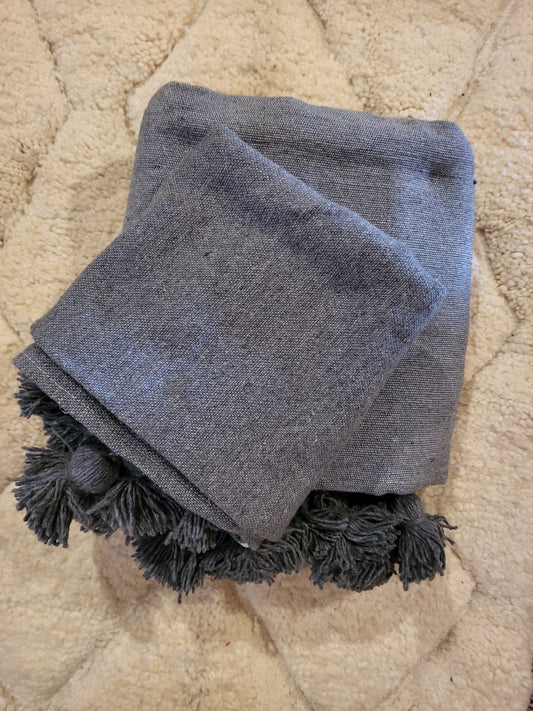 Ensemble de métiers à tisser Safi — Monochrome graphite avec pompons