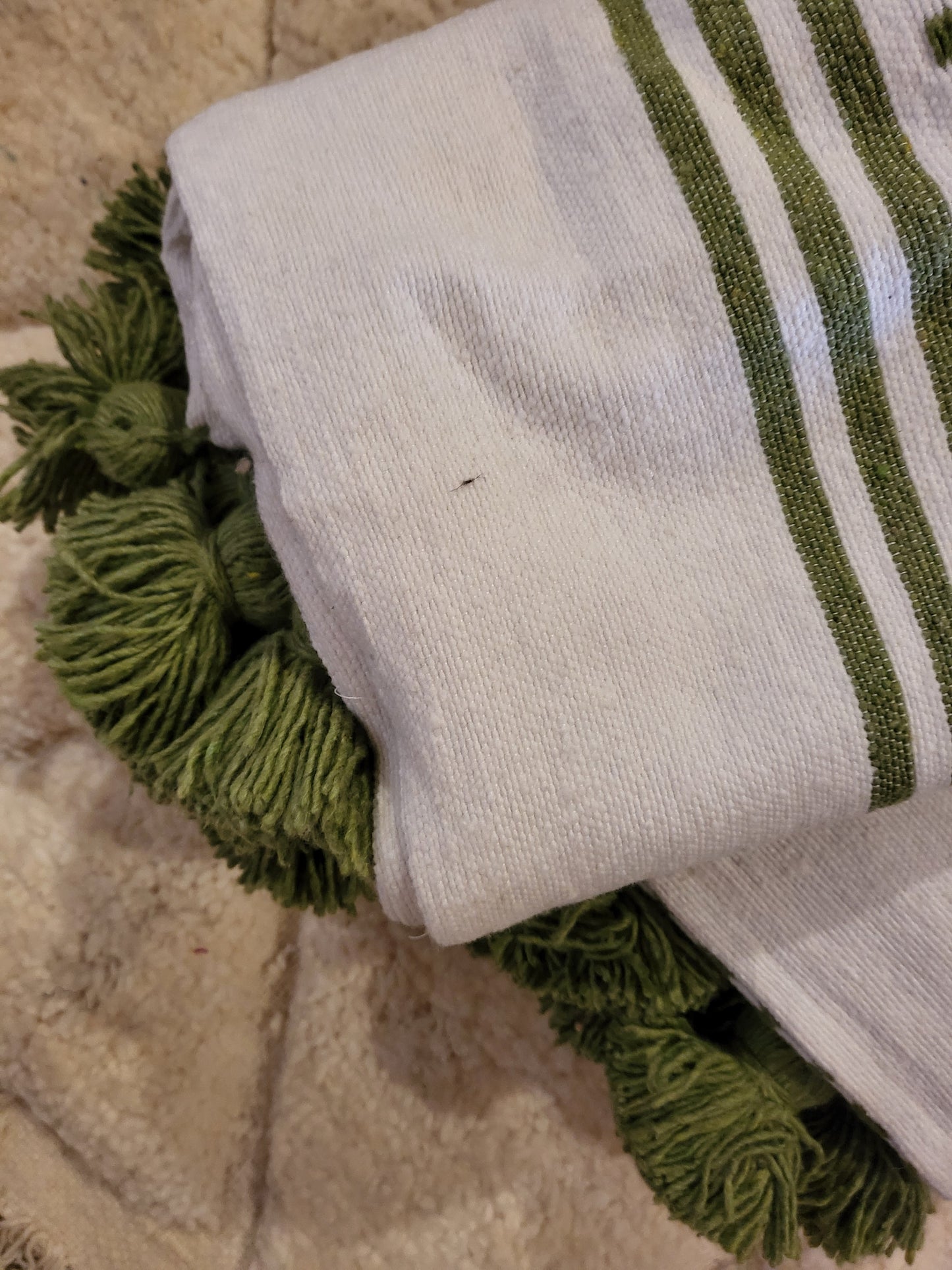 Ensemble de métiers à tisser Safi — Registres olive sur ivoire