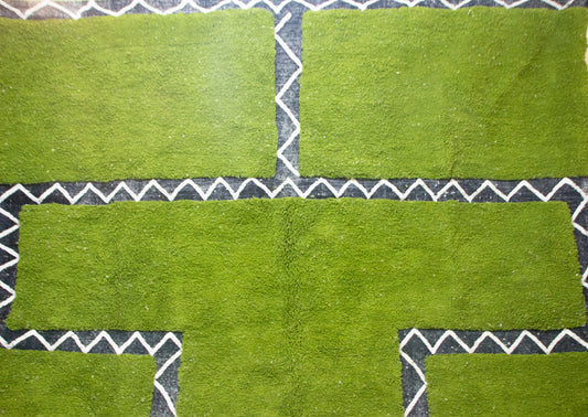 Marmoucha Sanctuary Panels — Verdant Field with Sawtooth Registers