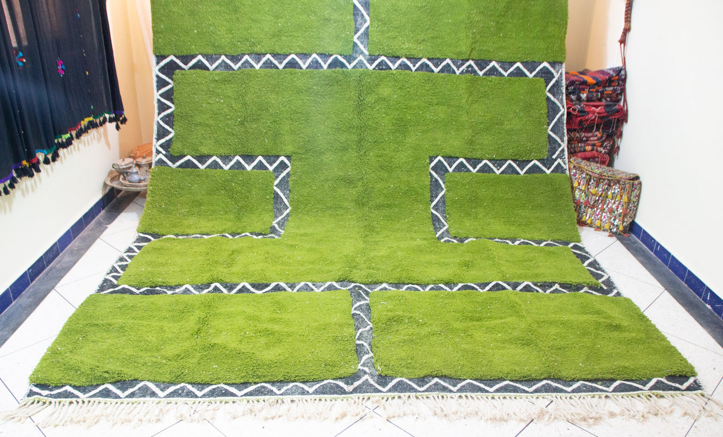 Marmoucha Sanctuary Panels — Verdant Field with Sawtooth Registers