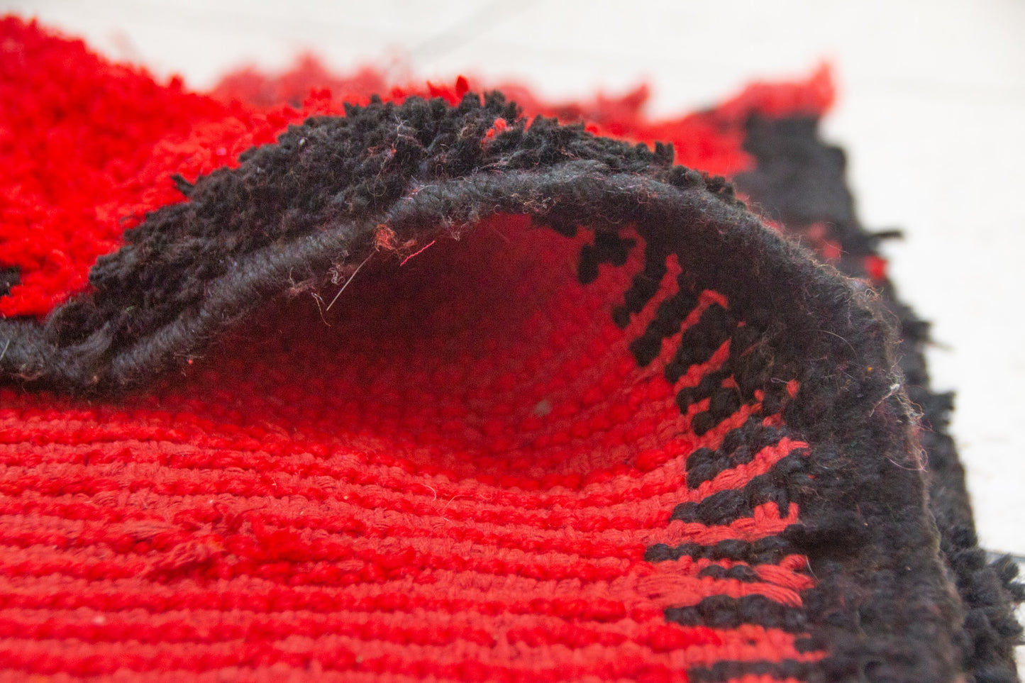 Aït Zayane (Kubba) Sun-Spine Runner — Red Field with Talismanic Crowns
