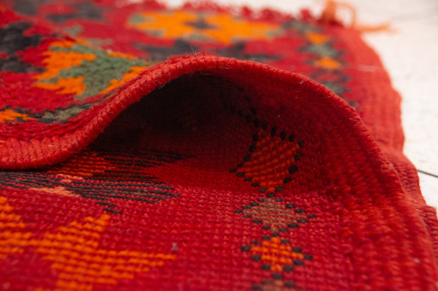 Boujaad Starfield Hanbel — Saffron & Teal Octagram Runner