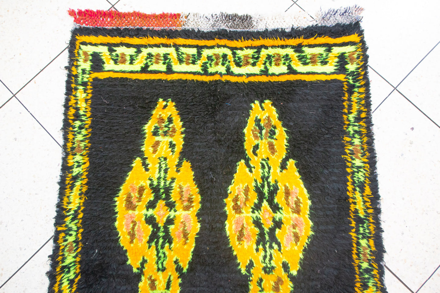 Aït Zayane Kubba Rug — Midnight Field with Solar Medallions