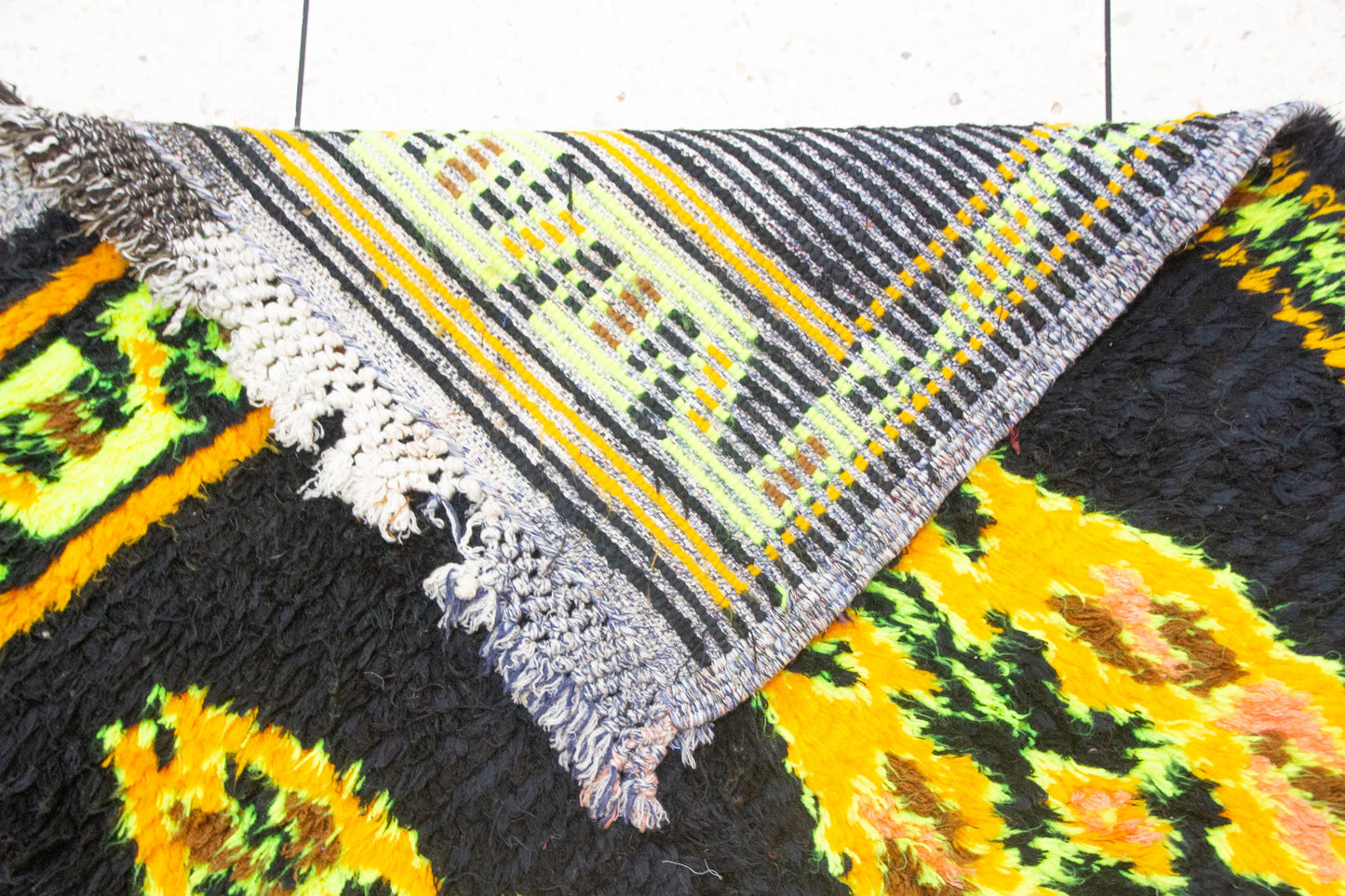 Aït Zayane Kubba Rug — Midnight Field with Solar Medallions