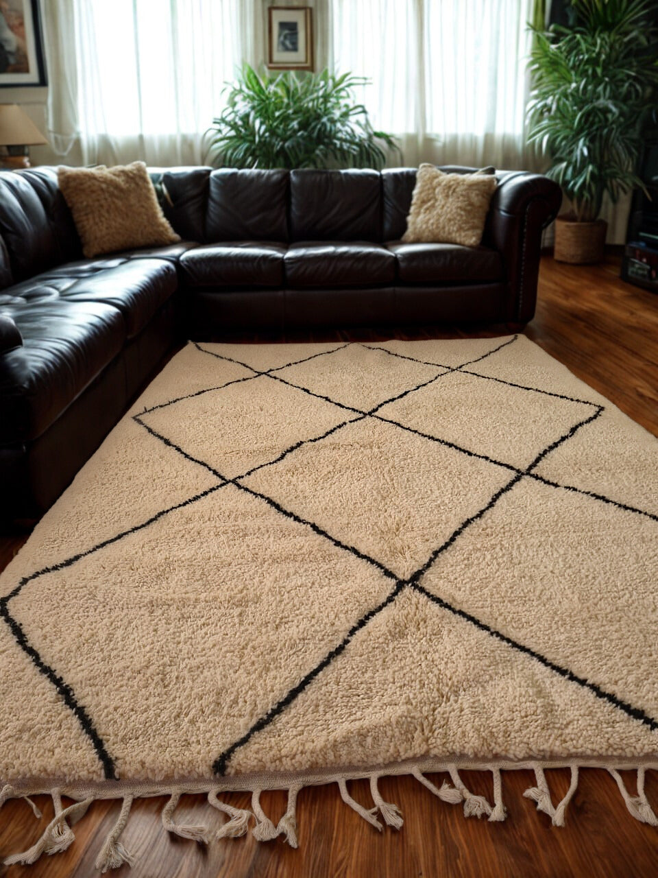 Atlas Grids – Beni Ourain Rug in Geometric Restraint