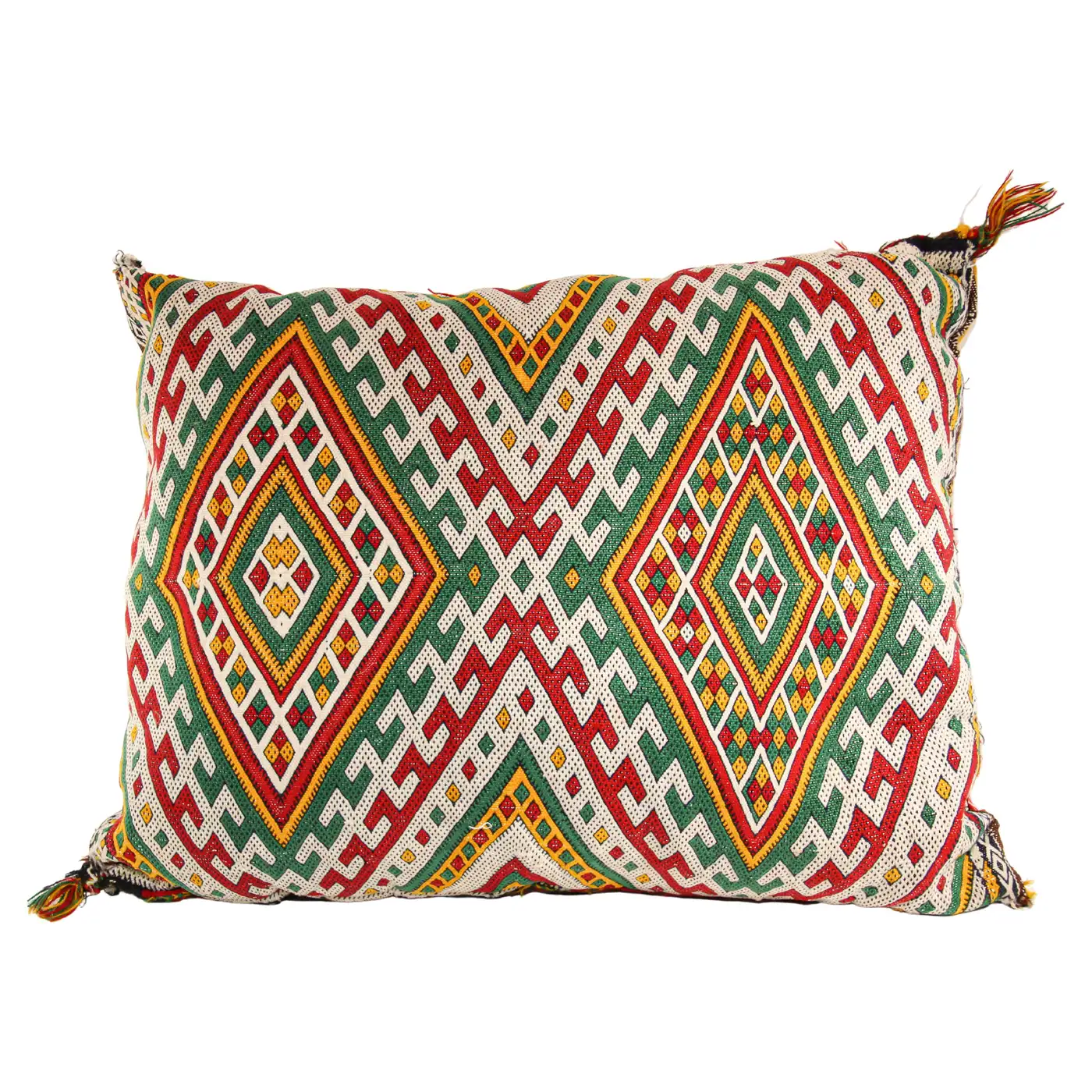 Tarehalet Henbel Kilim Pillow — Lattice Red