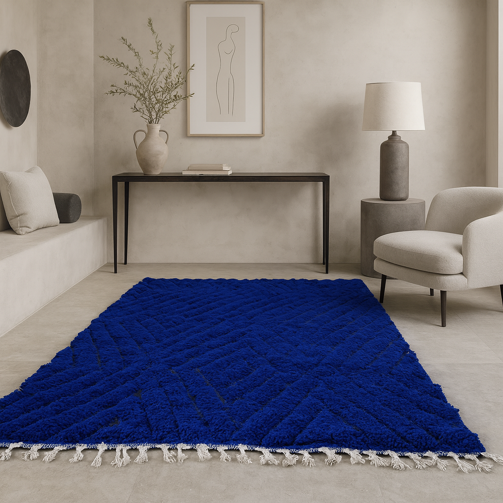 Marmoucha Ultramarine Field — Indigo Geometry