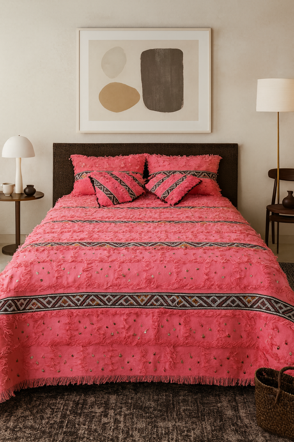 Aït Zayane Tabizart — Cerise Wedding Blanket Set