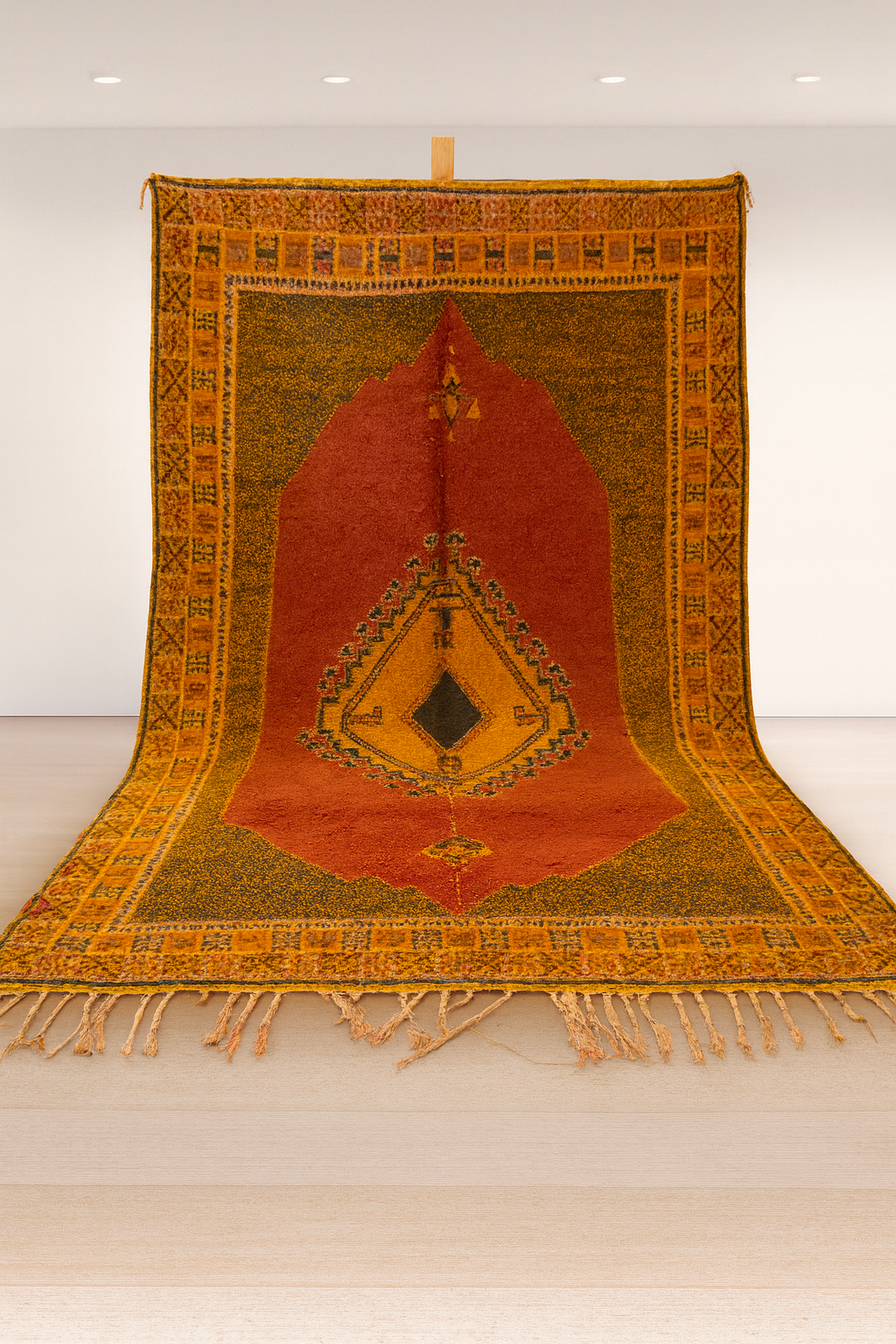 Galaouia Shrine Medallion Carpet — Ember & Gold