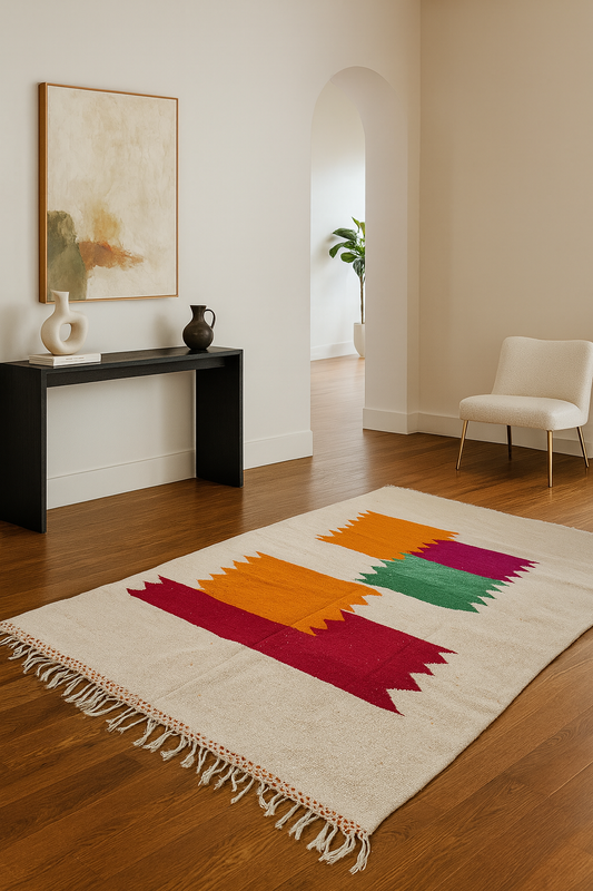 Chromatic Code – Zanafi Minimalist Flatweave