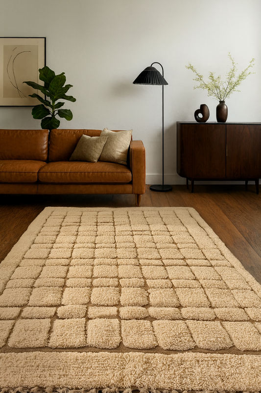 Path of Silk – Beni Ourain Rug in Neutral Weave