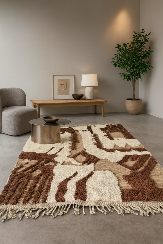 Mountains and Rivers – Beni Mrirt Topography in Wool & Clay
