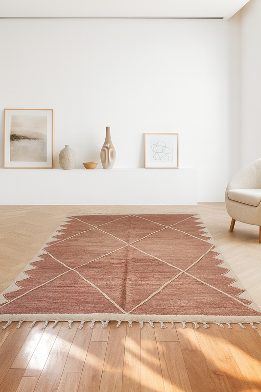 Crimson Geometry – Zanafi Flatweave from the Southern Tribes