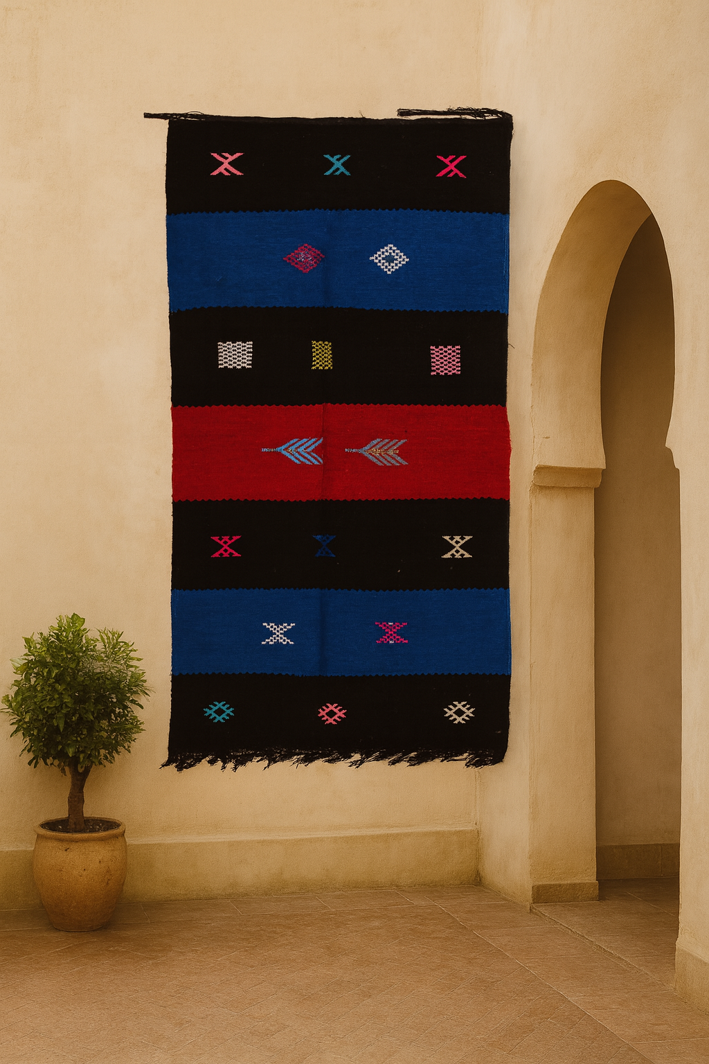 Signal Bands — Boujaad Moubra Kilim