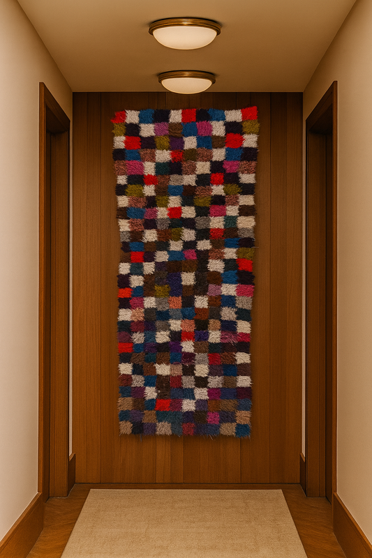 Harlequin Grid — Boucherouite Runner