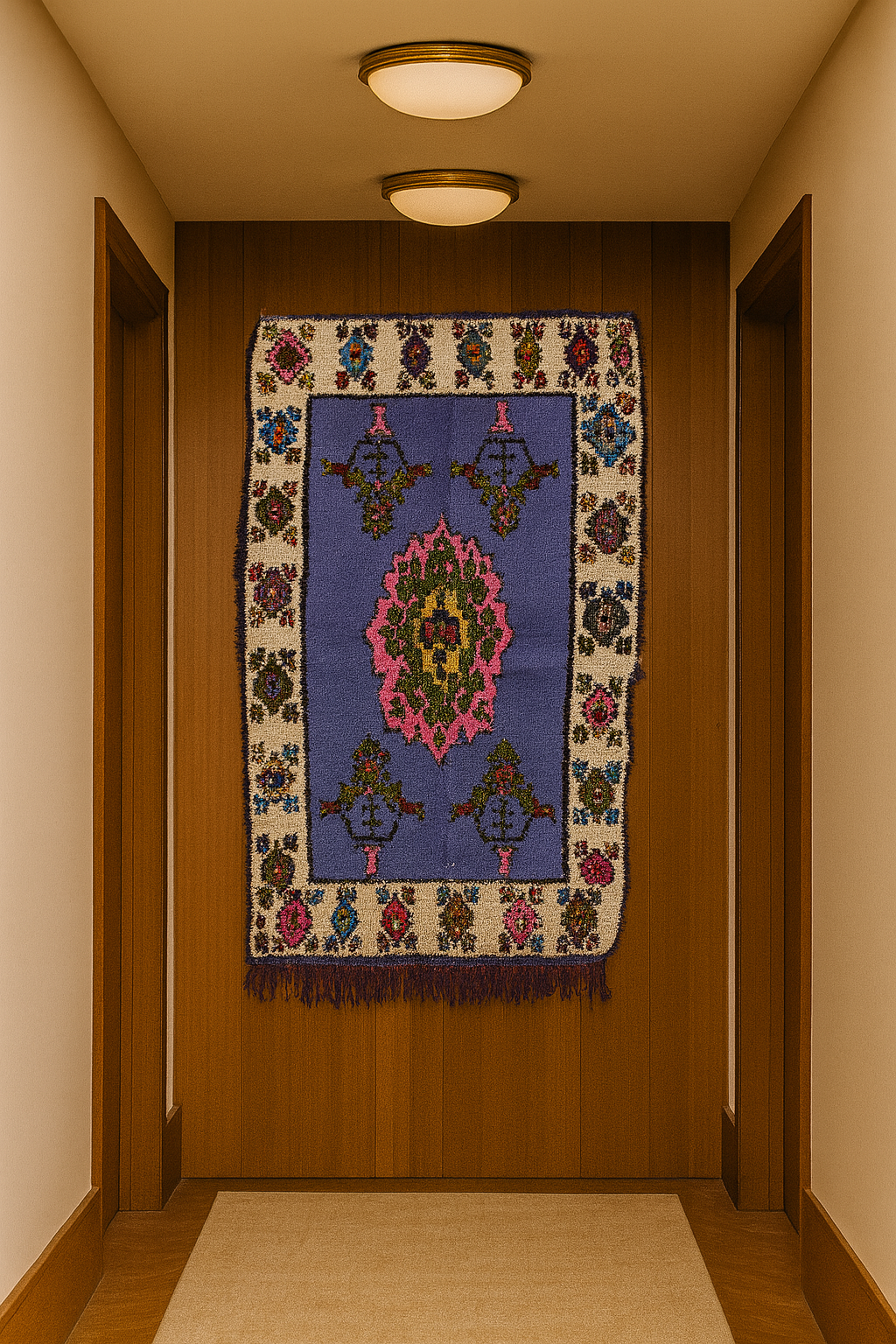 Harlequin Grid — Boucherouite Runner