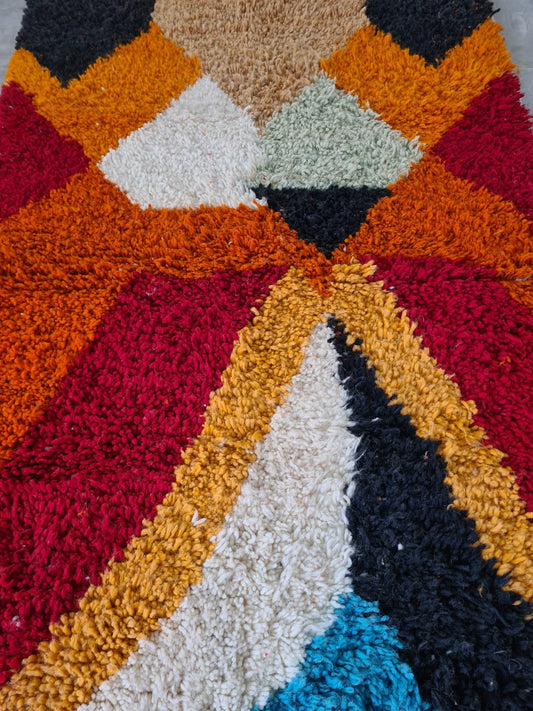 Boujaad Prism — Chromatic Geometry in Hand-Knotted Wool