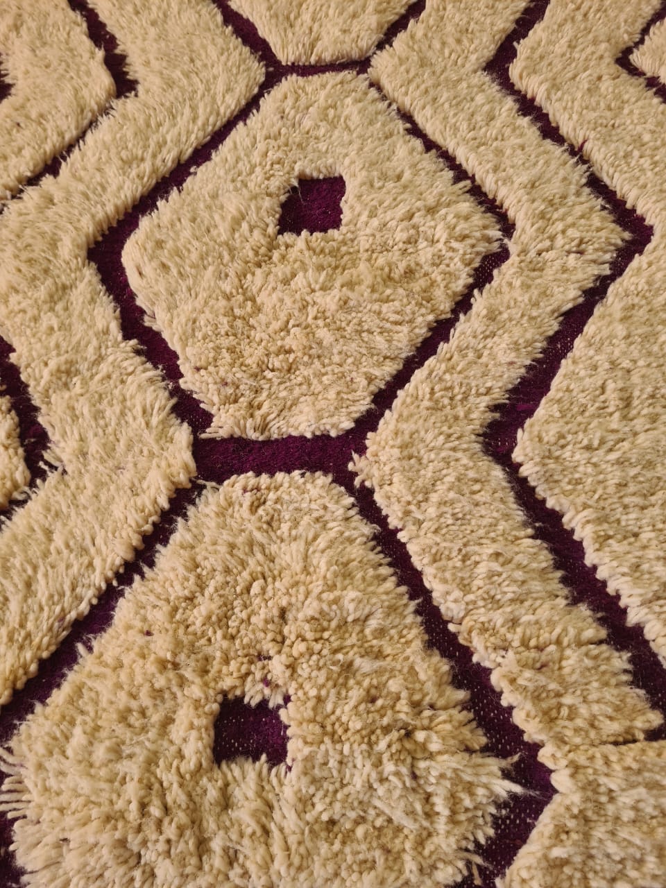 Purple Paved Diamonds – Azilal Rug in Royal Violet Geometry