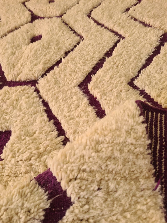 Purple Paved Diamonds – Marmoucha Rug in Royal Violet Geometry