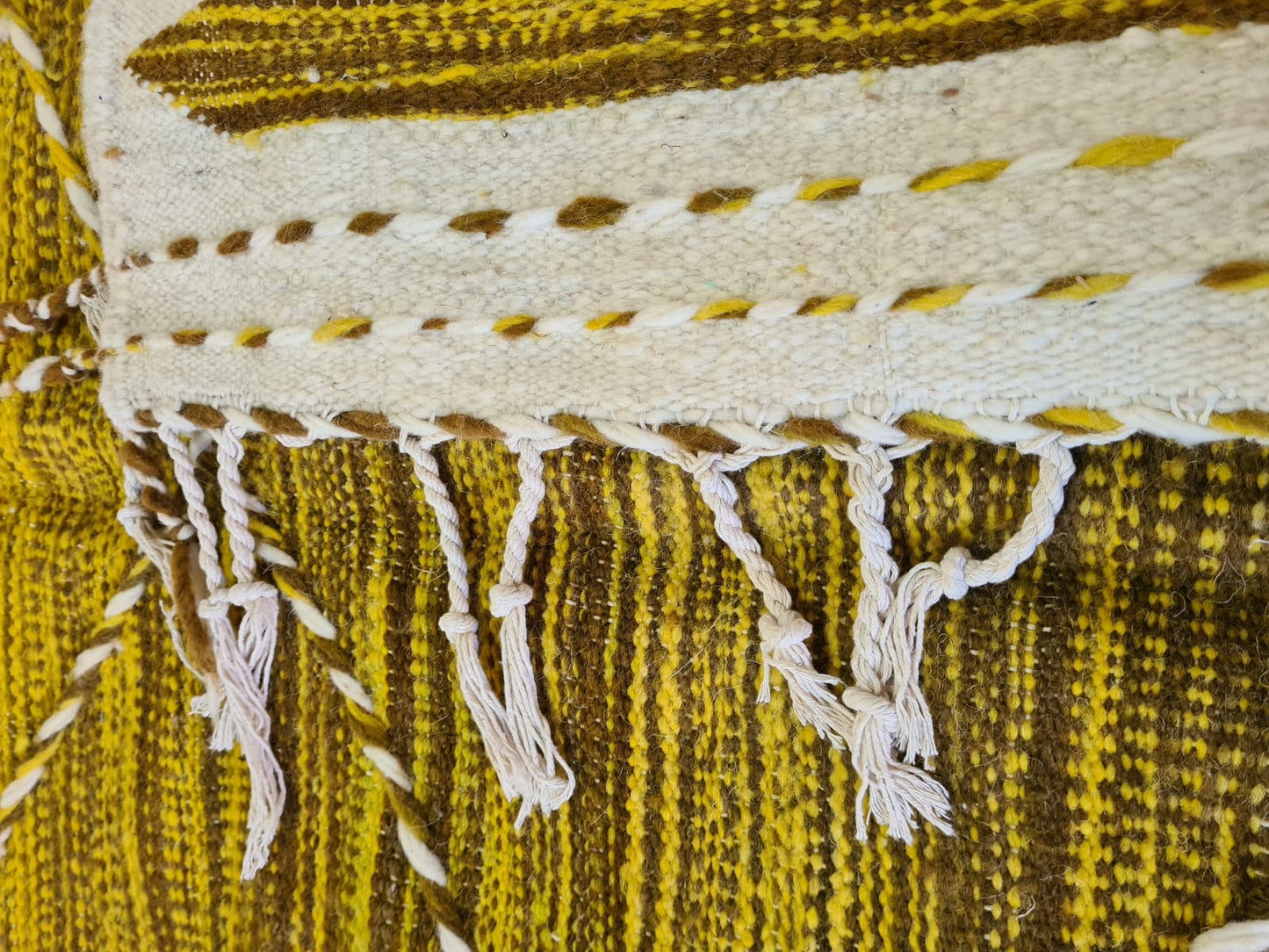Desert Light – Zanāfi Kilim in Saffron Wool
