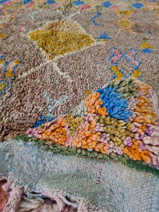 Whispers of Ochre – Boujaad Pastel Glyph Rug