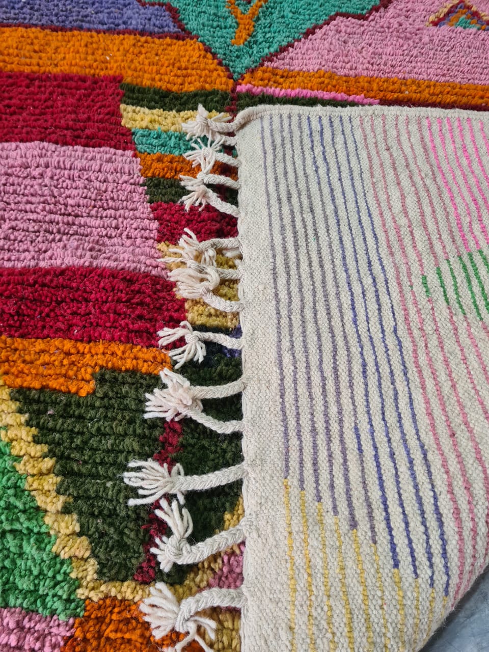 Festival Gradient – Boujaad Rug in Ceremonial Hues