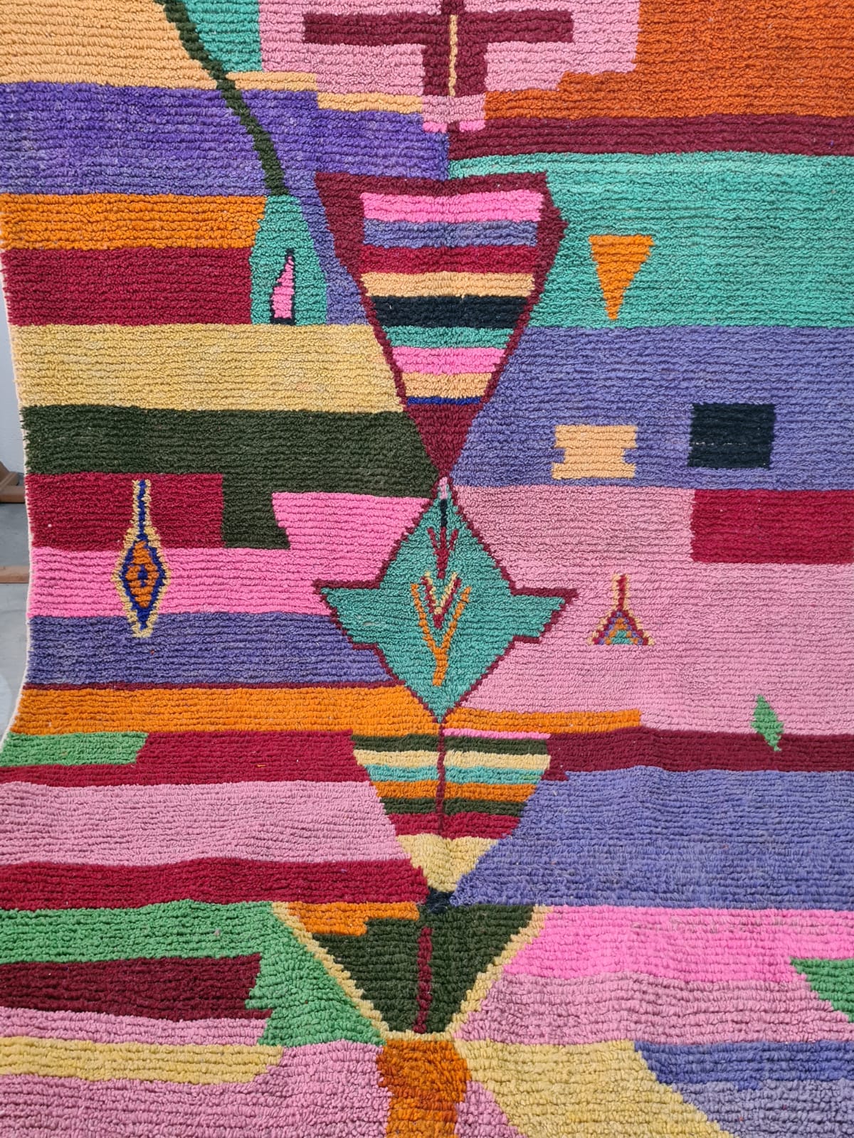 Festival Gradient – Boujaad Rug in Ceremonial Hues