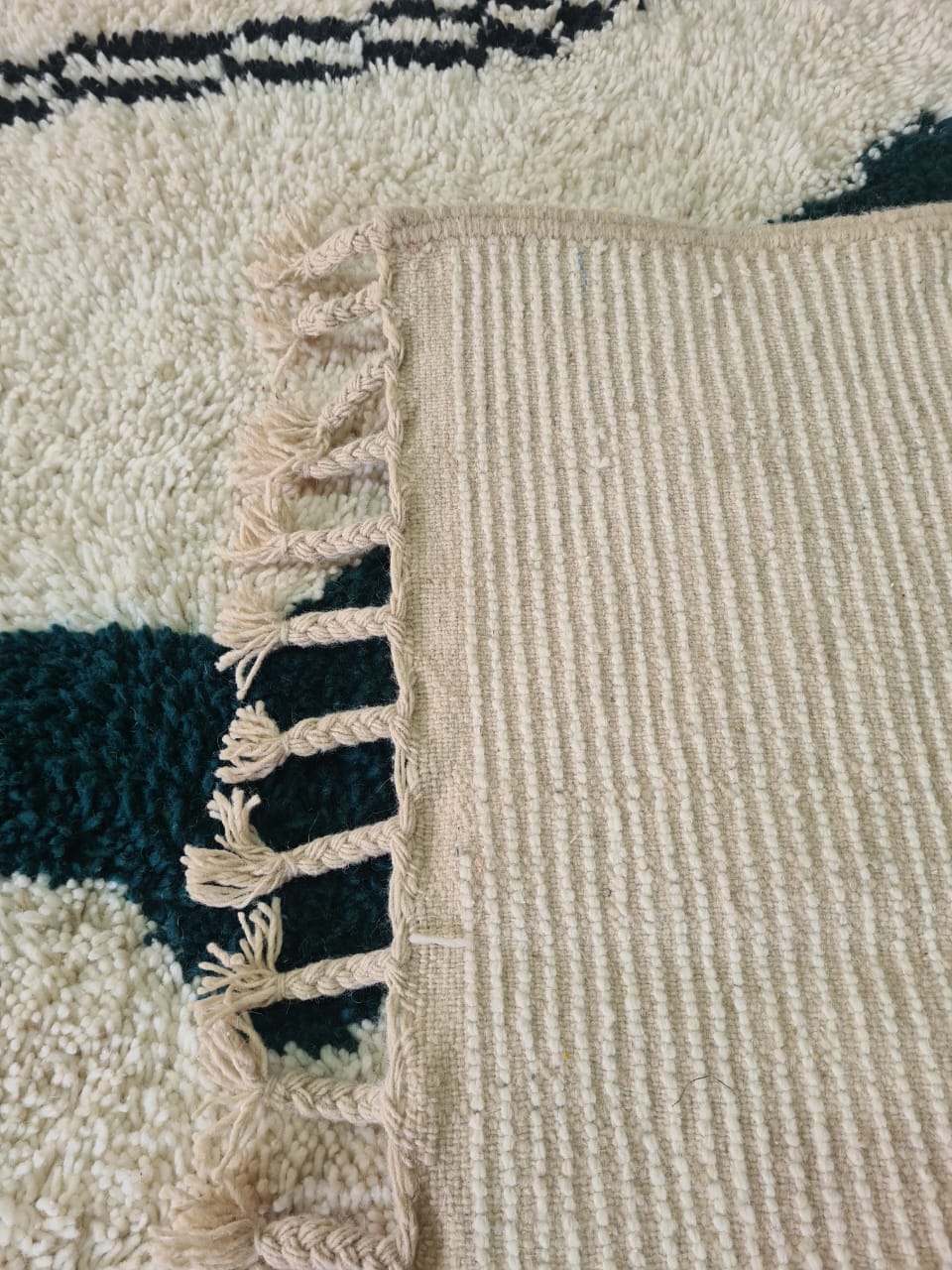Sun Kissed Horizon – Aït Zyan Rug with Earth & Gold Geometry