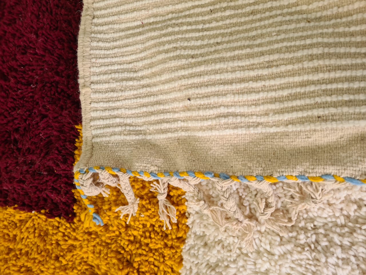 The Landscape – Beni Mrirt Cubist Composition in Wool